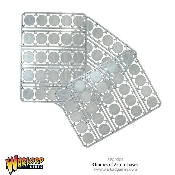 Warlord Games 3 Frames of 25mm Bases | Yard's Games Ltd