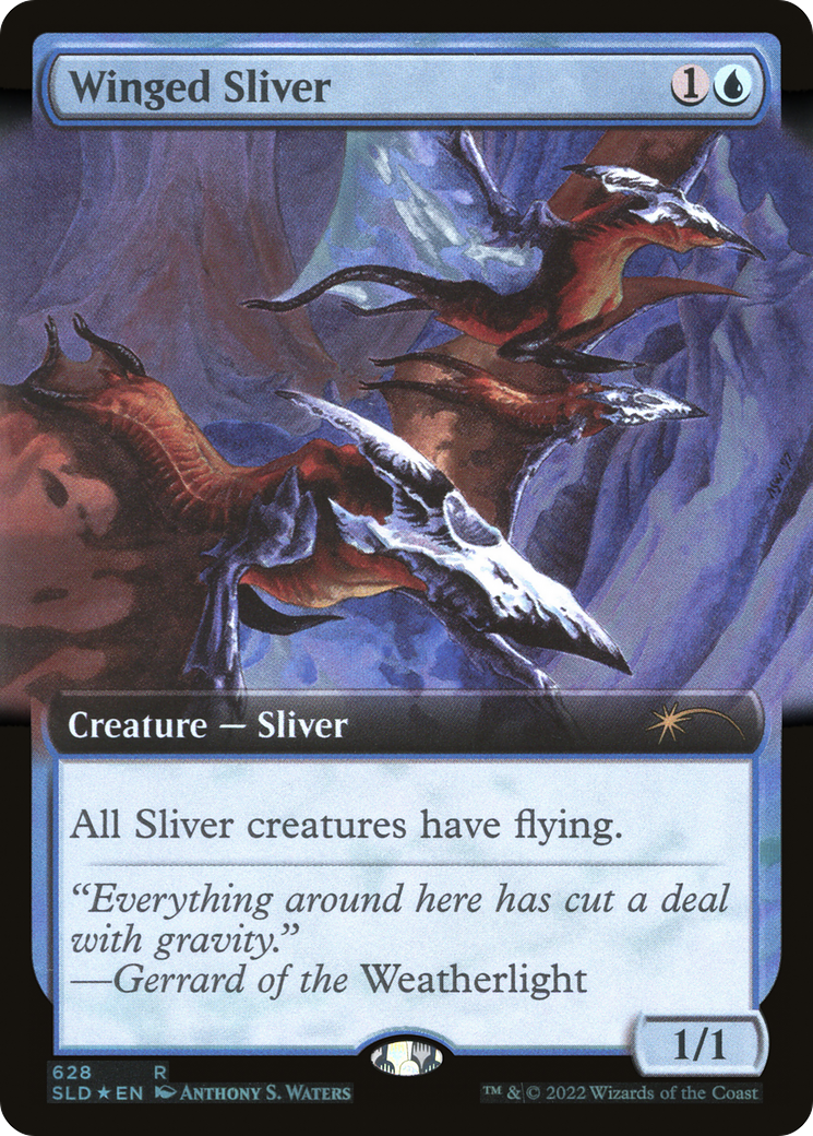 Winged Sliver (Extended Art) [Secret Lair Drop Promos] | Yard's Games Ltd