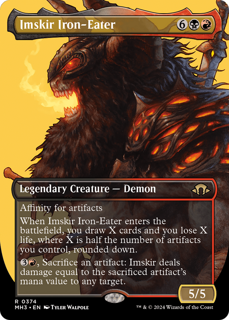 Imskir Iron-Eater (Borderless) [Modern Horizons 3] | Yard's Games Ltd