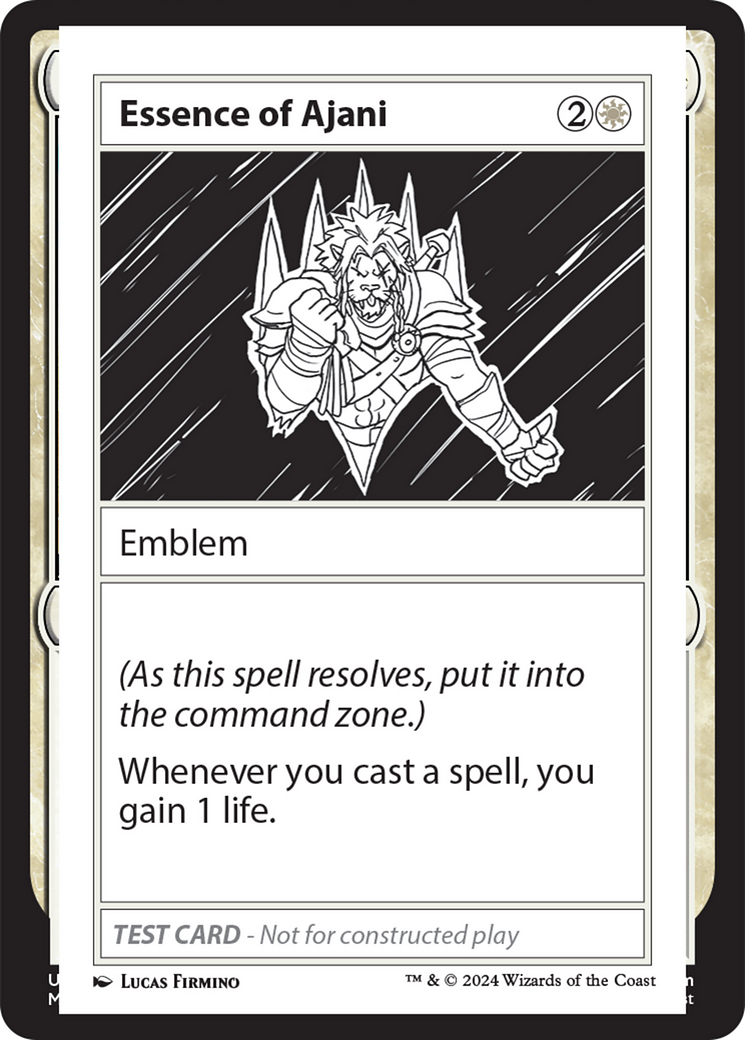 Essence of Ajani [Mystery Booster 2 Playtest Cards] | Yard's Games Ltd