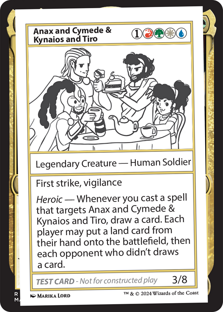 Anax and Cymede & Kynaios and Tiro [Mystery Booster 2 Playtest Cards] | Yard's Games Ltd