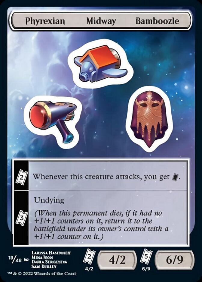 Phyrexian Midway Bamboozle [Unfinity Stickers] | Yard's Games Ltd