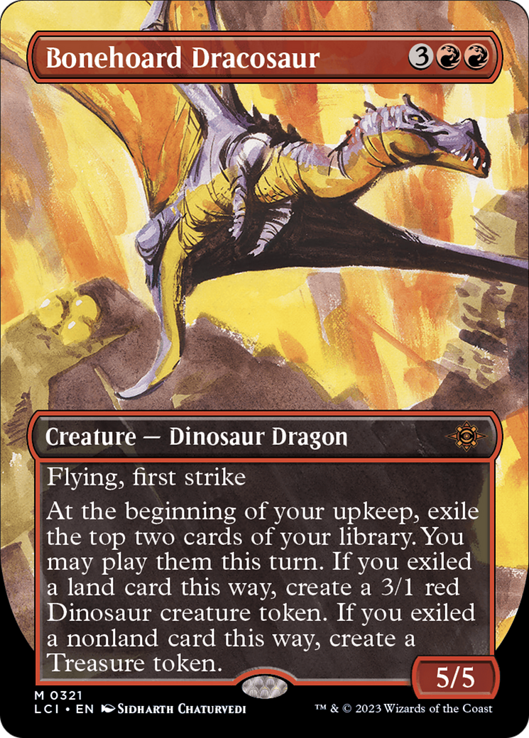 Bonehoard Dracosaur (Borderless) [The Lost Caverns of Ixalan] | Yard's Games Ltd