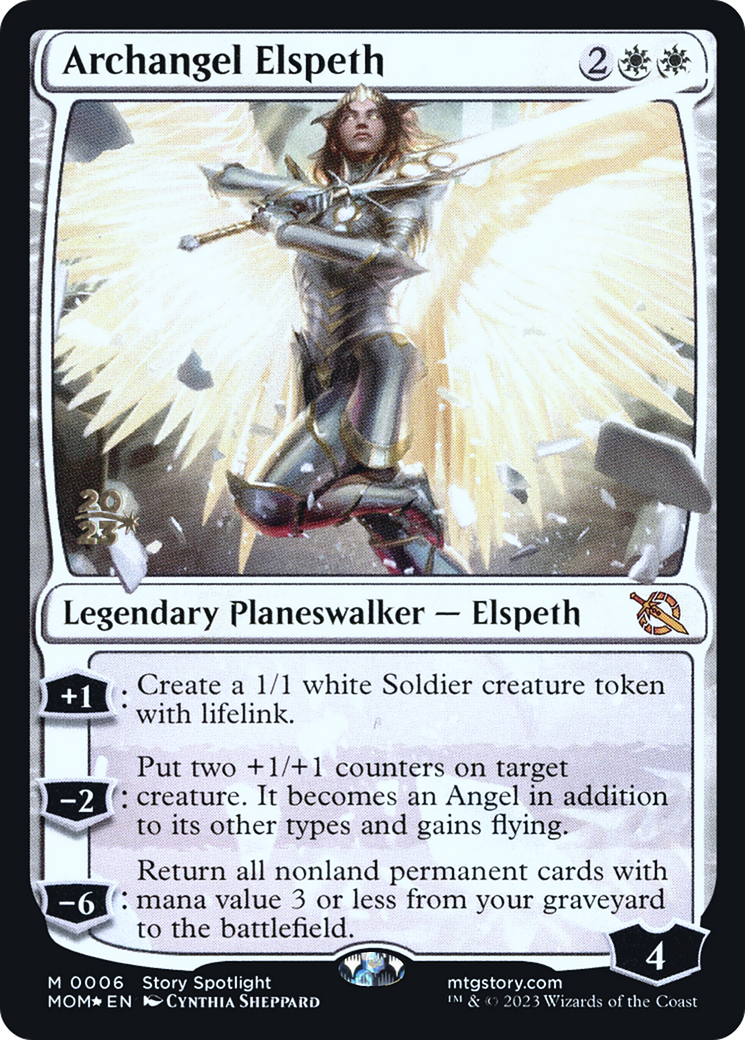 Archangel Elspeth [March of the Machine Prerelease Promos] | Yard's Games Ltd