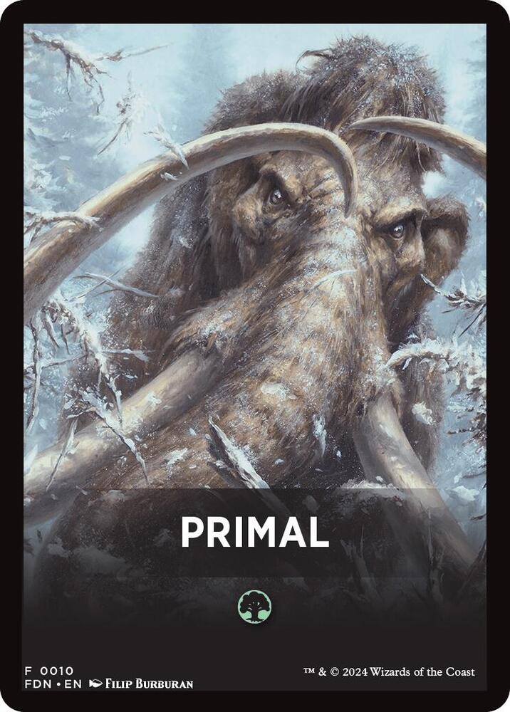 Primal Theme Card [Foundations Tokens] | Yard's Games Ltd