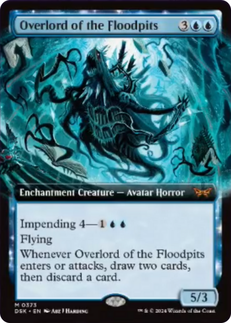 Overlord of the Floodpits (Extended Art) [Duskmourn: House of Horror] | Yard's Games Ltd