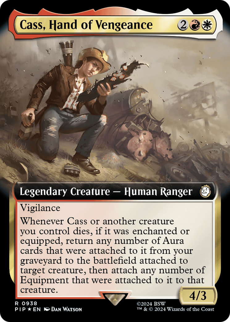 Cass, Hand of Vengeance (Extended Art) (Surge Foil) [Fallout] | Yard's Games Ltd