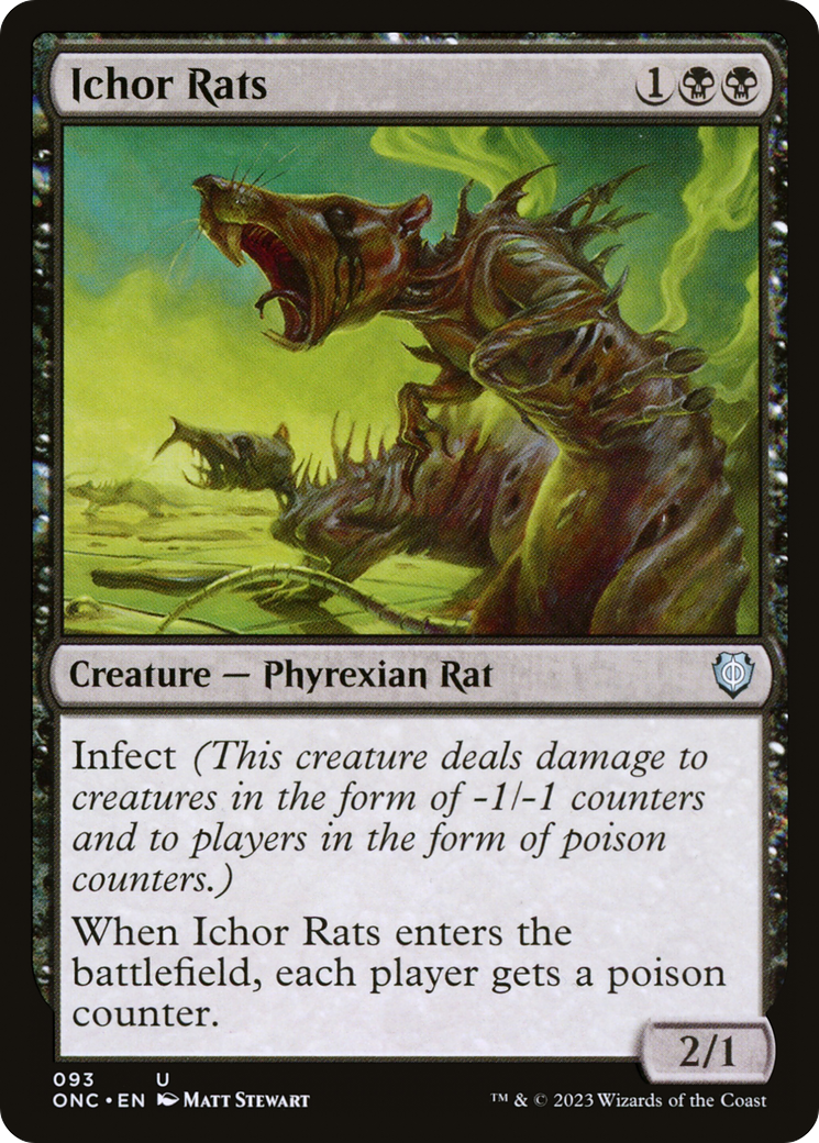 Ichor Rats [Phyrexia: All Will Be One Commander] | Yard's Games Ltd