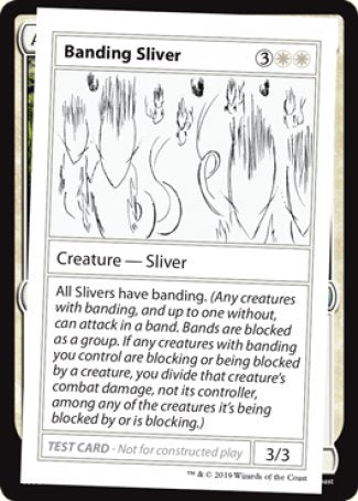 Banding Sliver (2021 Edition) [Mystery Booster Playtest Cards] | Yard's Games Ltd