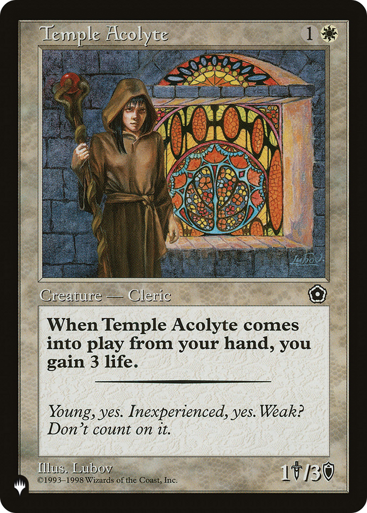 Temple Acolyte [The List] | Yard's Games Ltd