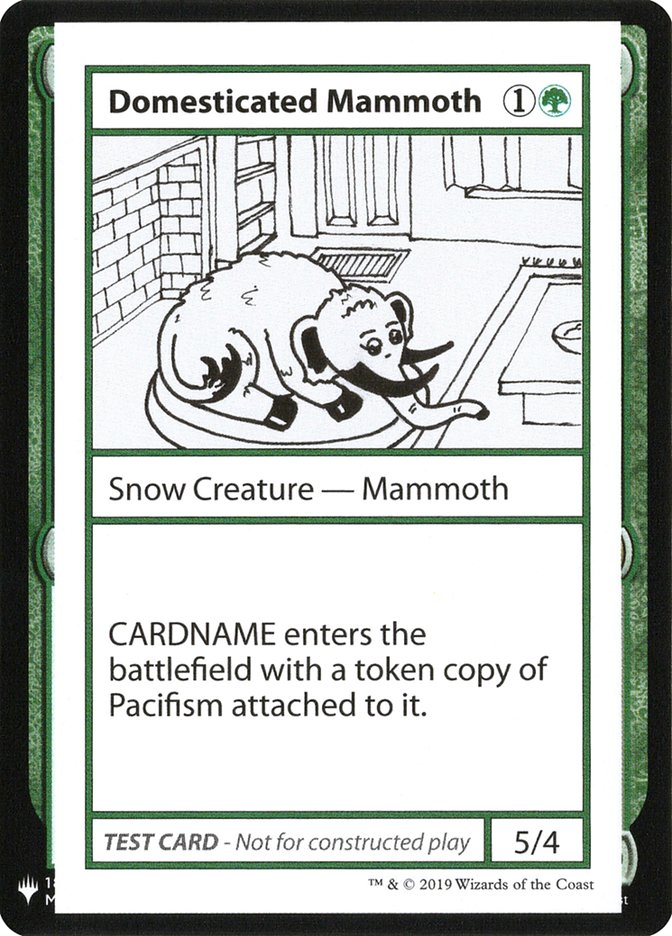 Domesticated Mammoth [Mystery Booster Playtest Cards] | Yard's Games Ltd