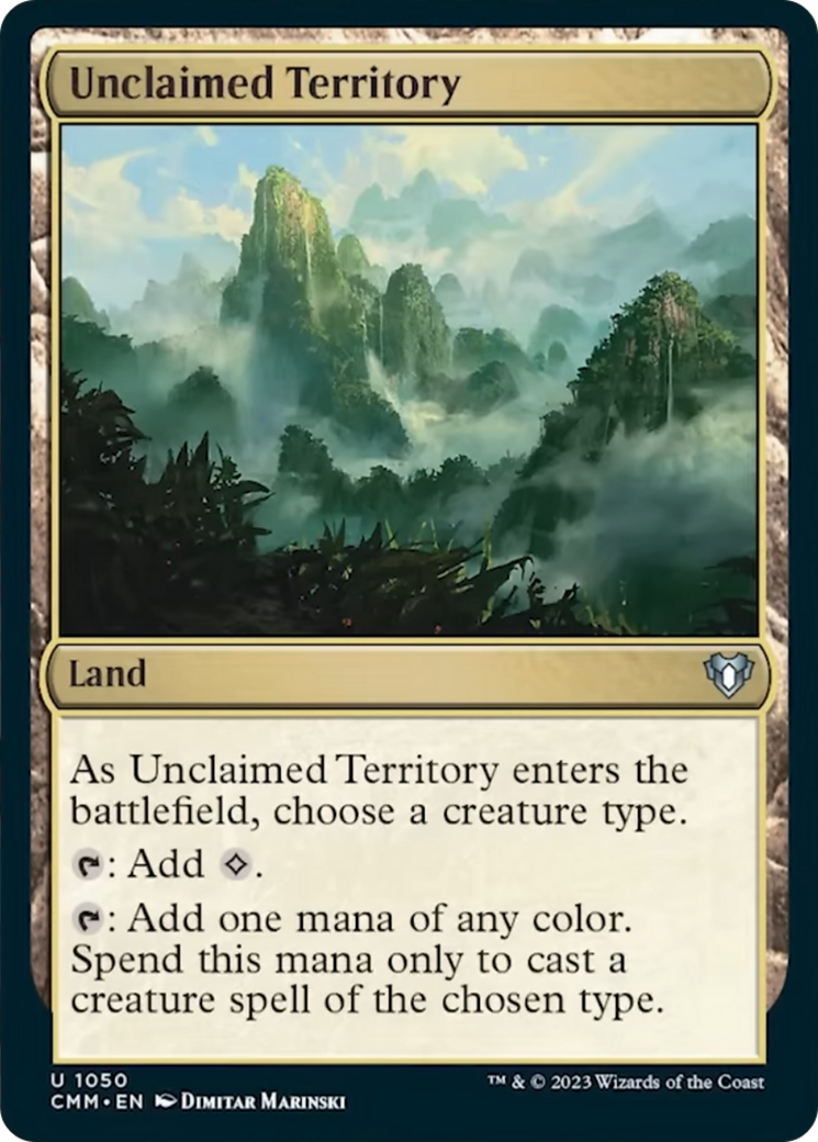 Unclaimed Territory [Commander Masters] | Yard's Games Ltd