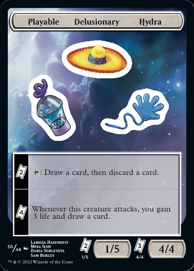 Playable Delusionary Hydra [Unfinity Stickers] | Yard's Games Ltd