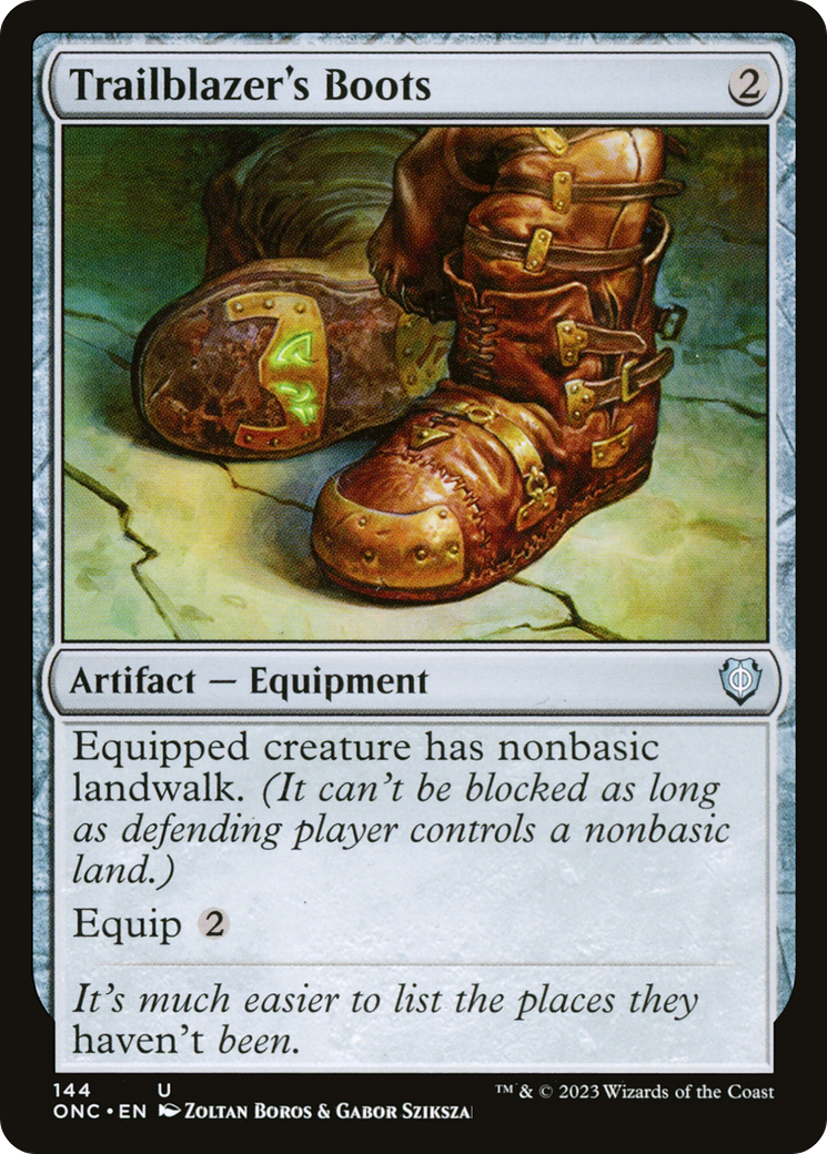 Trailblazer's Boots [Phyrexia: All Will Be One Commander] | Yard's Games Ltd