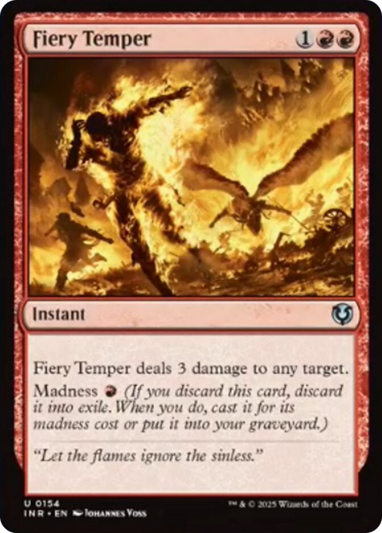 Fiery Temper [Innistrad Remastered] | Yard's Games Ltd