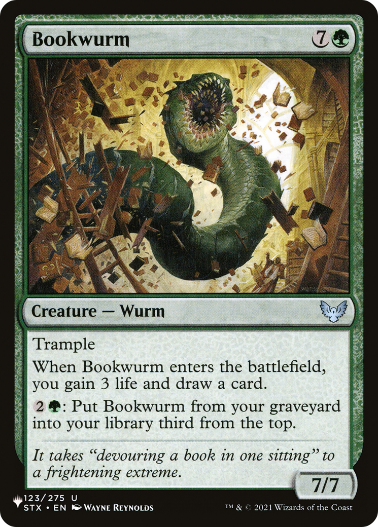 Bookwurm [The List] | Yard's Games Ltd