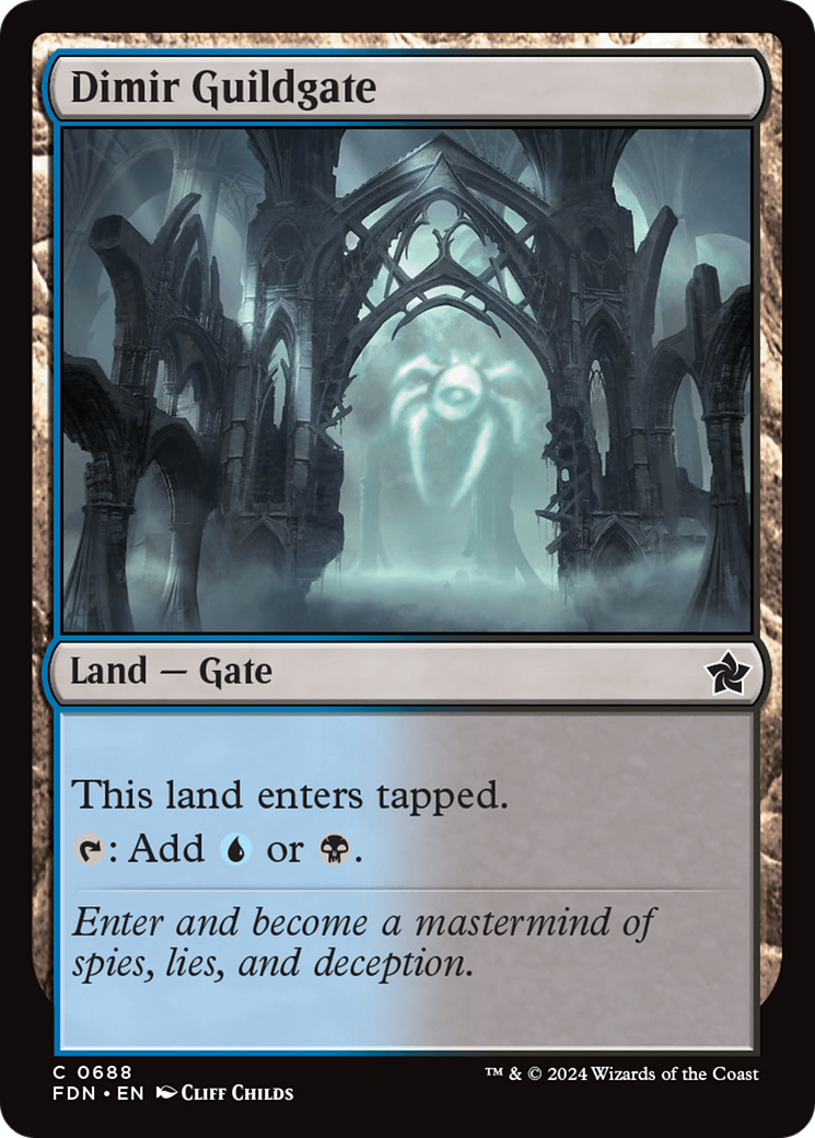 Dimir Guildgate [Foundations] | Yard's Games Ltd