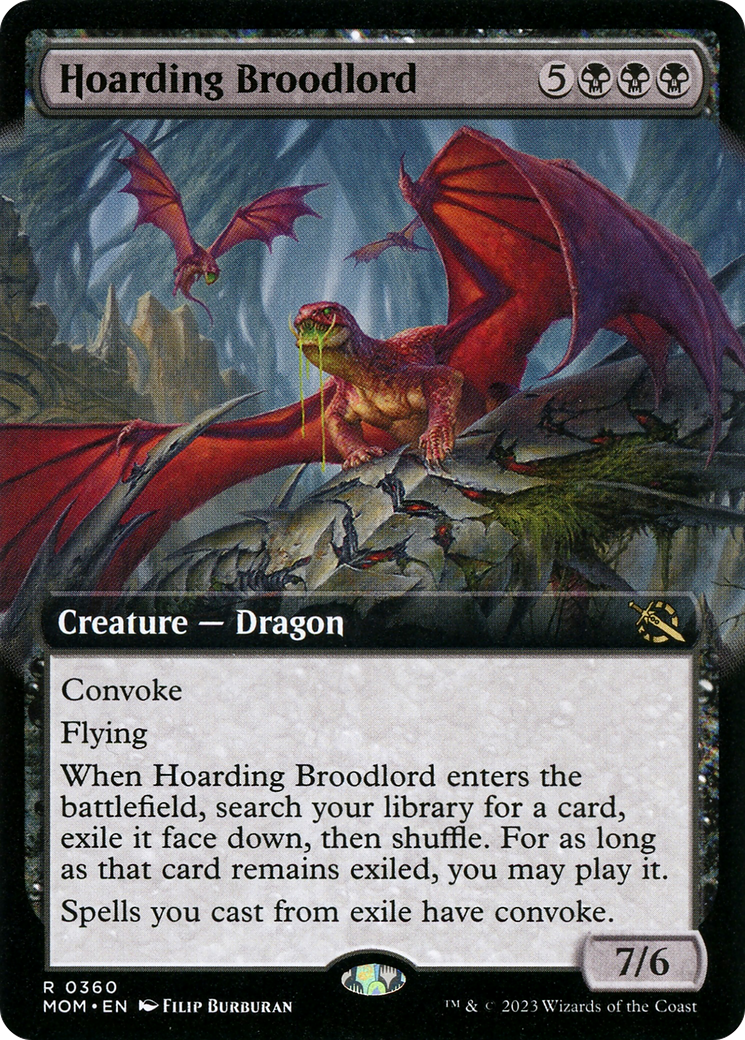 Hoarding Broodlord (Extended Art) [March of the Machine] | Yard's Games Ltd