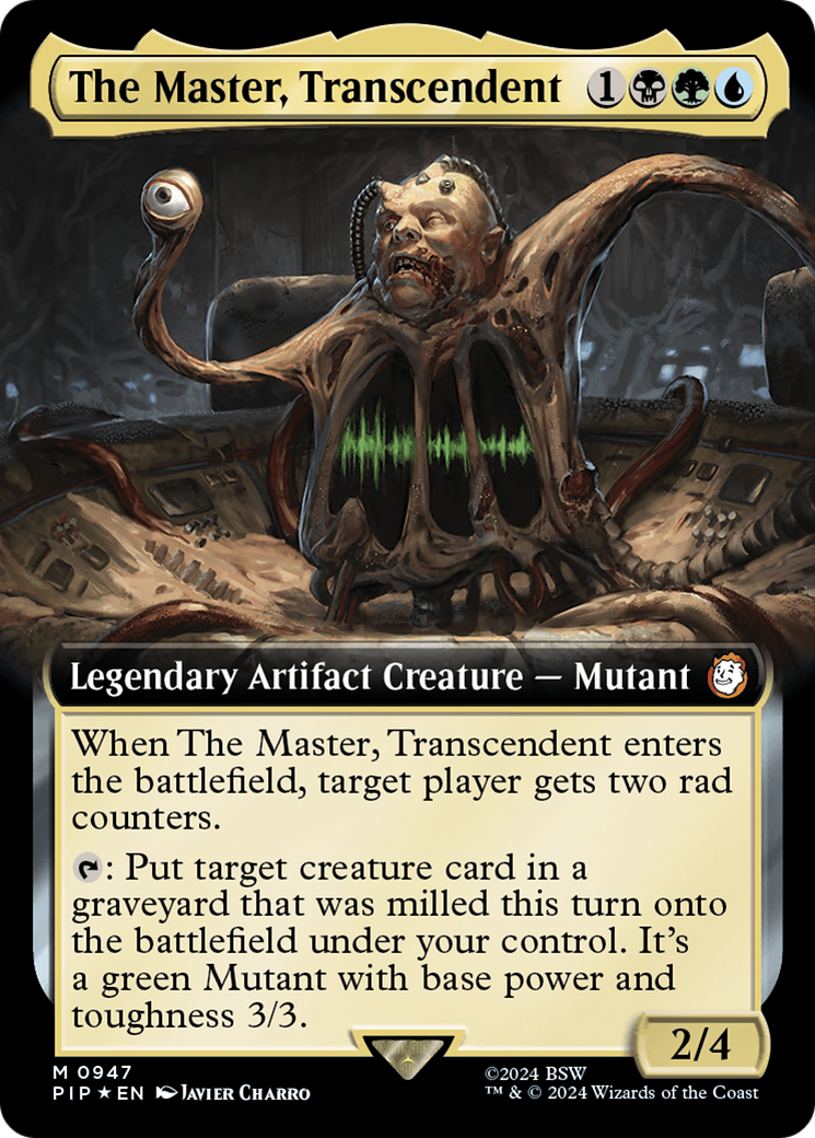 The Master, Transcendent (Extended Art) (Surge Foil) [Fallout] | Yard's Games Ltd