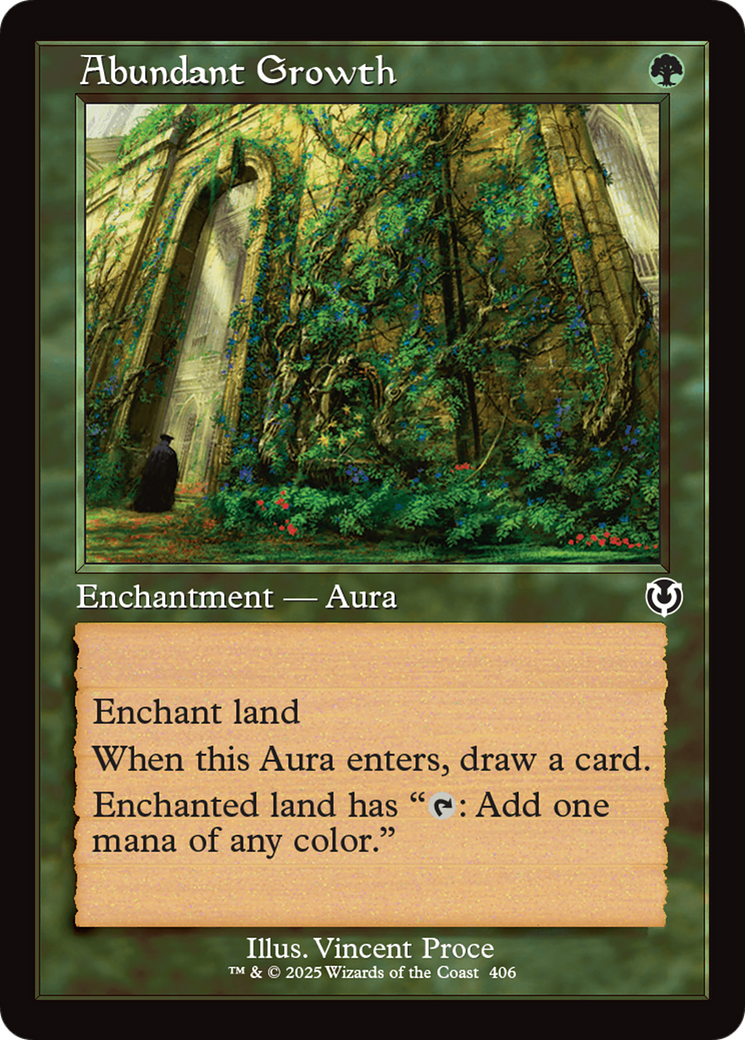 Abundant Growth (Retro Frame) [Innistrad Remastered] | Yard's Games Ltd