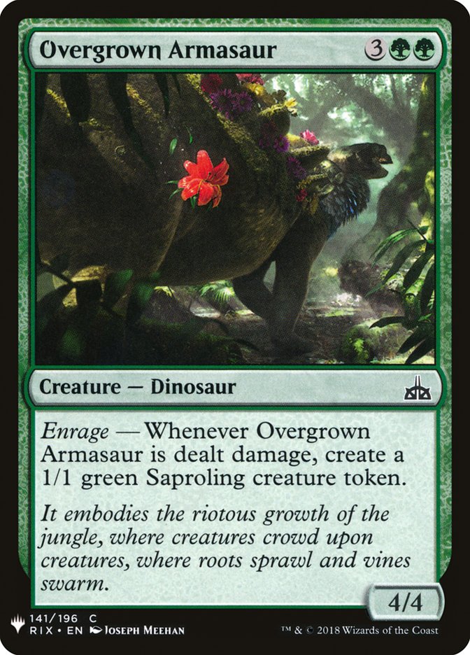 Overgrown Armasaur [Mystery Booster] | Yard's Games Ltd