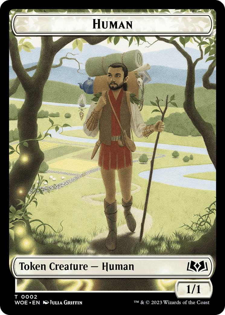 Human Token [Wilds of Eldraine Tokens] | Yard's Games Ltd