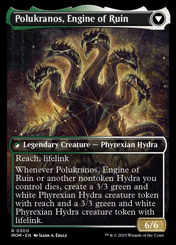 Polukranos Reborn // Polukranos, Engine of Ruin (Showcase Planar Booster Fun) [March of the Machine] | Yard's Games Ltd