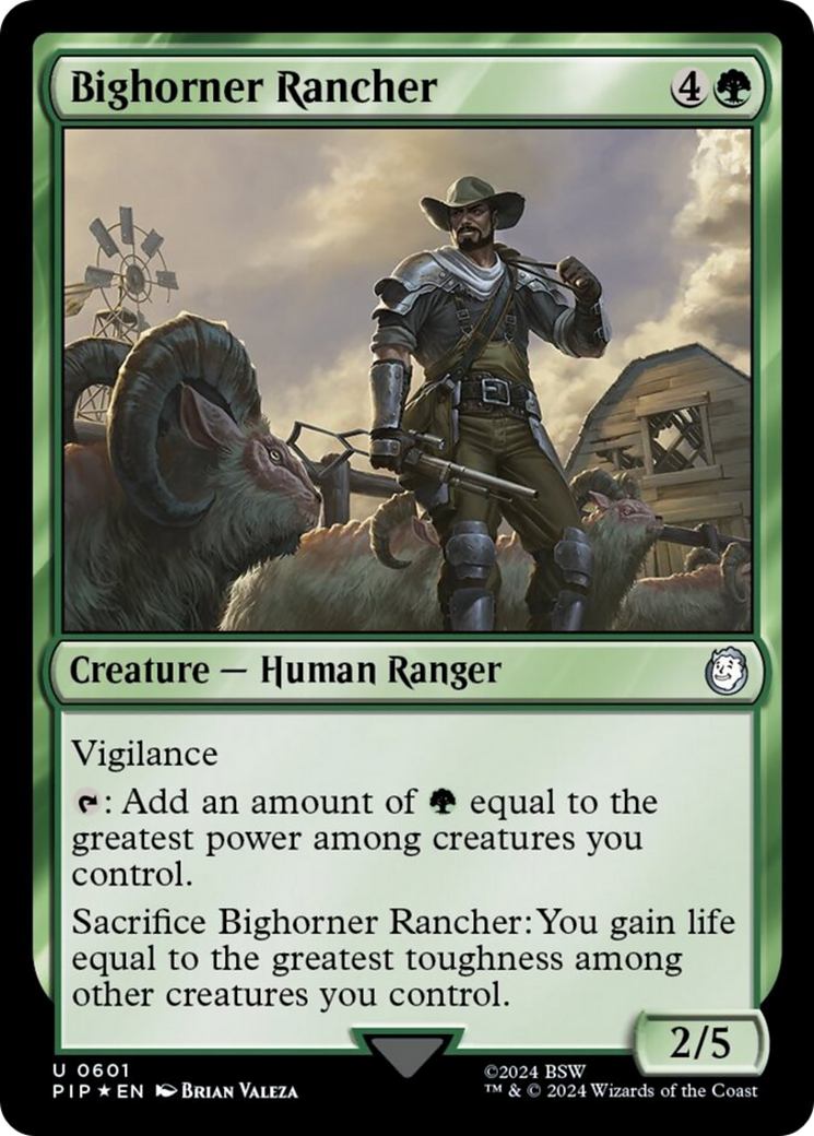 Bighorner Rancher (Surge Foil) [Fallout] | Yard's Games Ltd