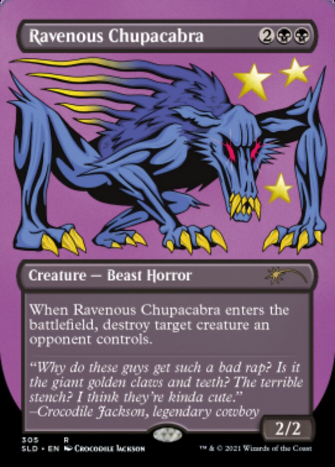 Ravenous Chupacabra (Borderless) (Foil Etched) [Secret Lair Drop Series] | Yard's Games Ltd