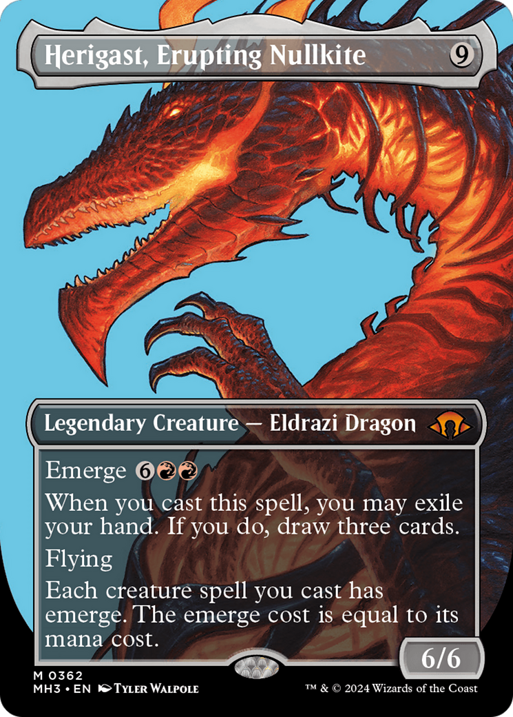 Herigast, Erupting Nullkite (Borderless) [Modern Horizons 3] | Yard's Games Ltd