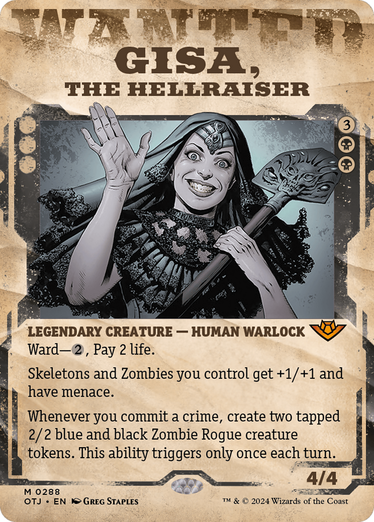 Gisa, the Hellraiser (Showcase) [Outlaws of Thunder Junction] | Yard's Games Ltd