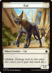 Cat (0027) // Phyrexian Goblin Double-Sided Token [Foundations Tokens] | Yard's Games Ltd