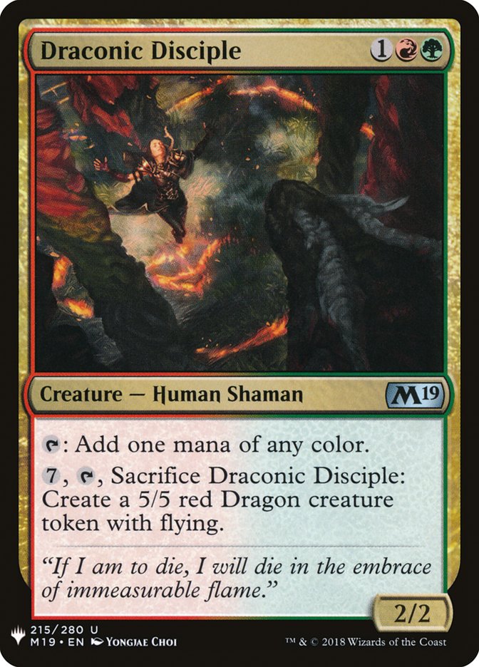 Draconic Disciple [Mystery Booster] | Yard's Games Ltd