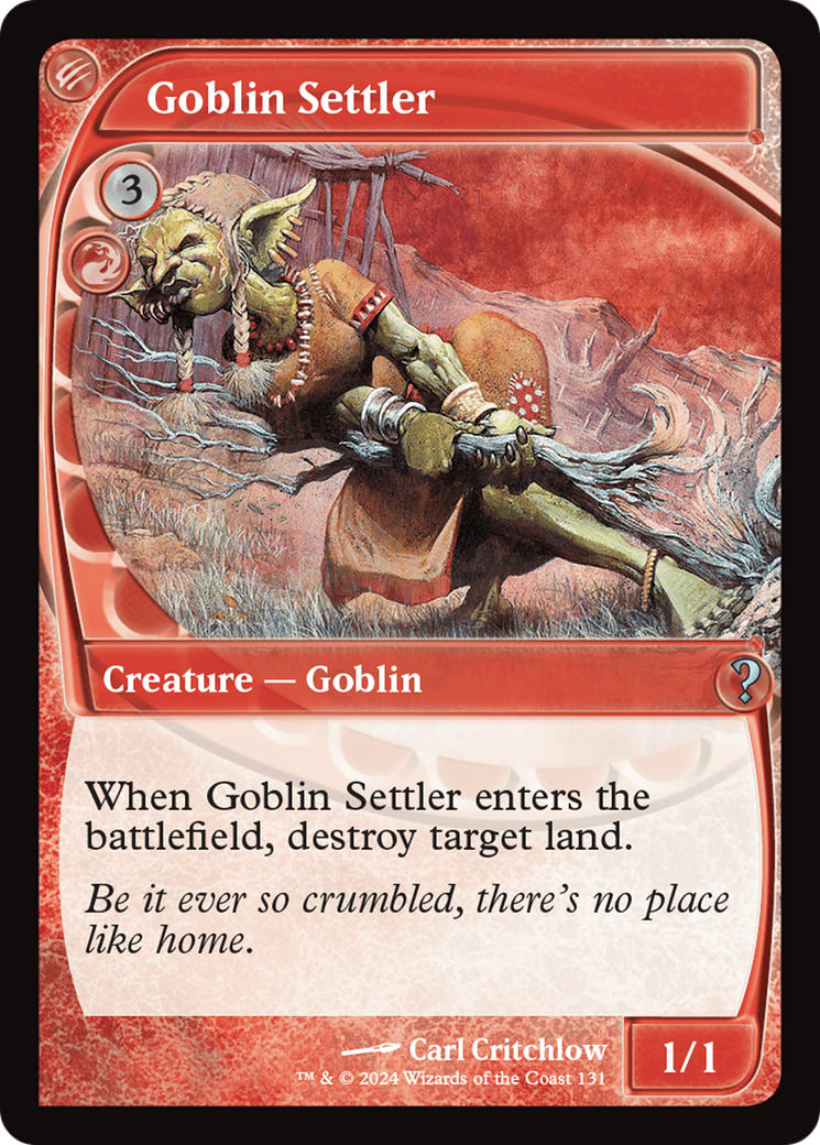 Goblin Settler (Future Sight) [Mystery Booster 2] | Yard's Games Ltd