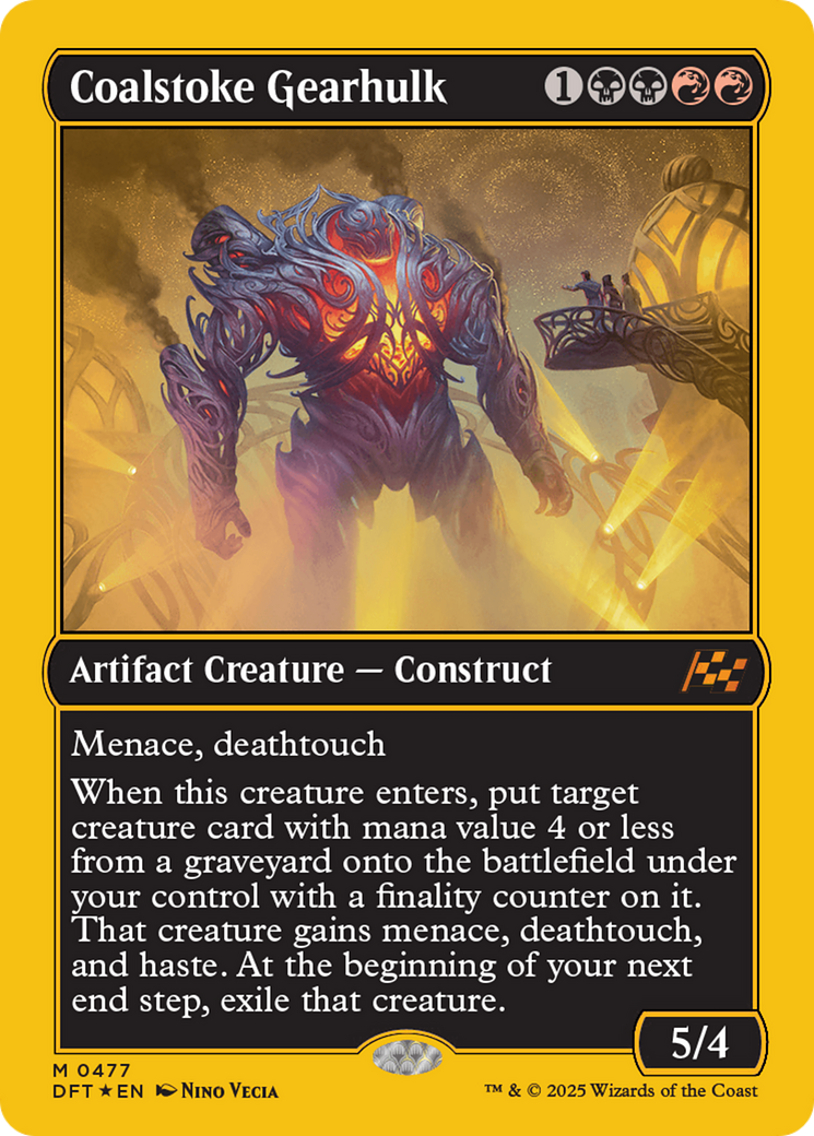 Coalstoke Gearhulk (First-Place Foil) [Aetherdrift] | Yard's Games Ltd