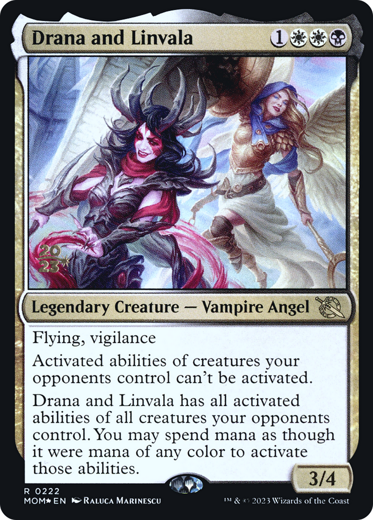 Drana and Linvala [March of the Machine Prerelease Promos] | Yard's Games Ltd