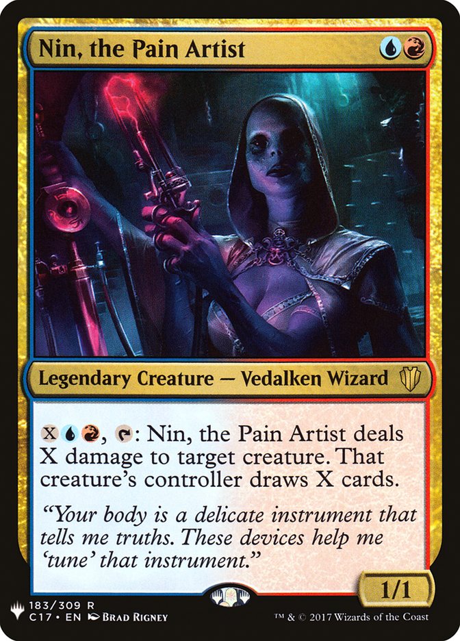 Nin, the Pain Artist [The List] | Yard's Games Ltd