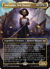 Aminatou, Veil Piercer (Borderless) [Duskmourn: House of Horror Commander] | Yard's Games Ltd