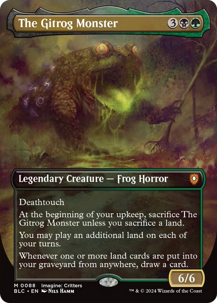 The Gitrog Monster (Borderless) [Bloomburrow Commander] | Yard's Games Ltd