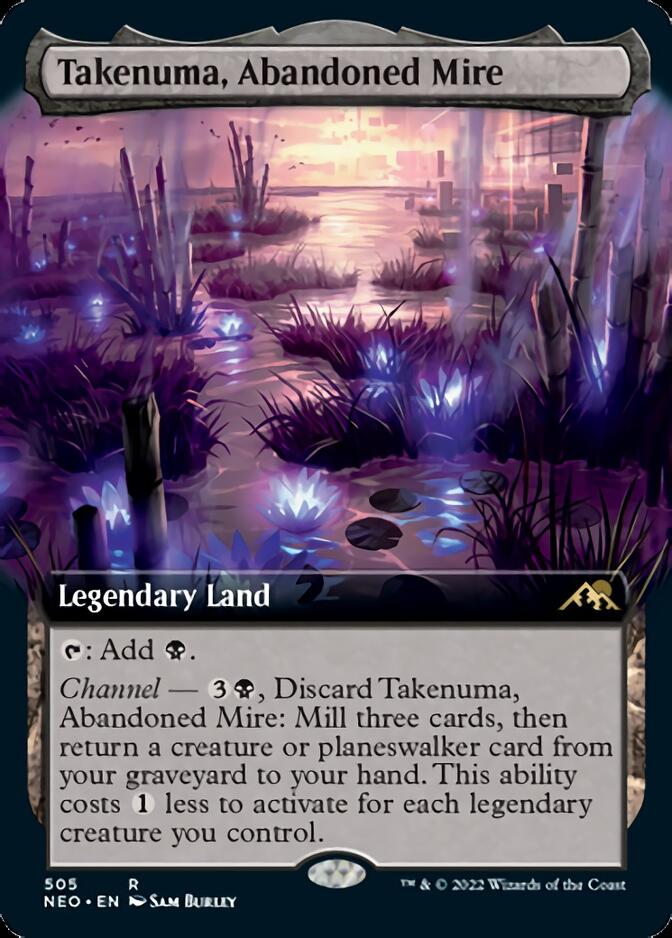 Takenuma, Abandoned Mire (Extended Art) [Kamigawa: Neon Dynasty] | Yard's Games Ltd