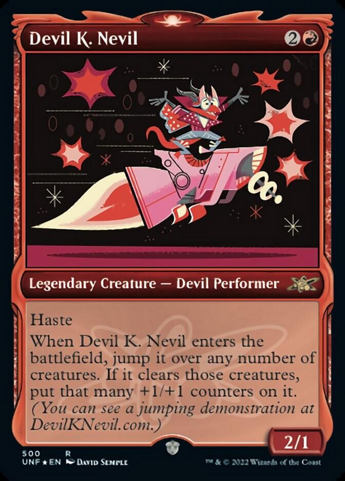 Devil K. Nevil (Showcase) (Galaxy Foil) [Unfinity] | Yard's Games Ltd