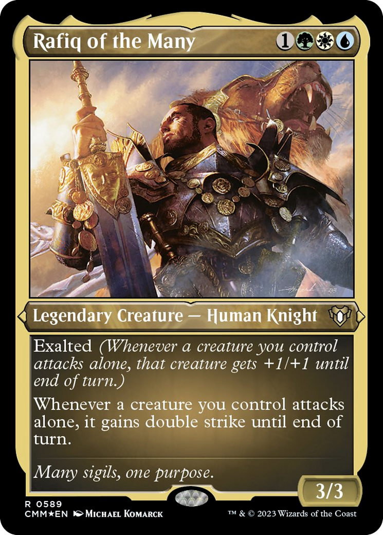 Rafiq of the Many (Foil Etched) [Commander Masters] | Yard's Games Ltd