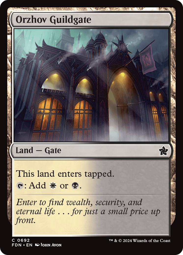 Orzhov Guildgate [Foundations] | Yard's Games Ltd