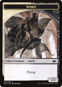 Spirit // Golem Double-Sided Token [Modern Horizons Tokens] | Yard's Games Ltd