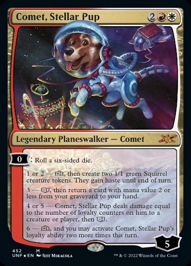 Comet, Stellar Pup (Galaxy Foil) [Unfinity] | Yard's Games Ltd