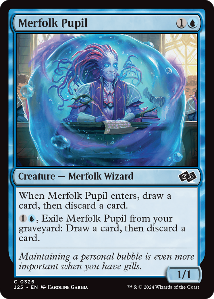 Merfolk Pupil [Foundations Jumpstart] | Yard's Games Ltd