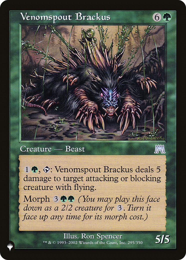 Venomspout Brackus [The List Reprints] | Yard's Games Ltd