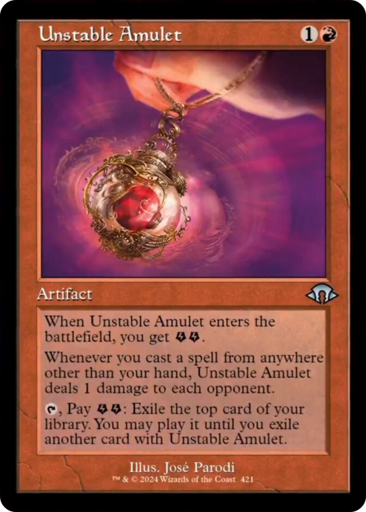 Unstable Amulet (Retro) [Modern Horizons 3] | Yard's Games Ltd