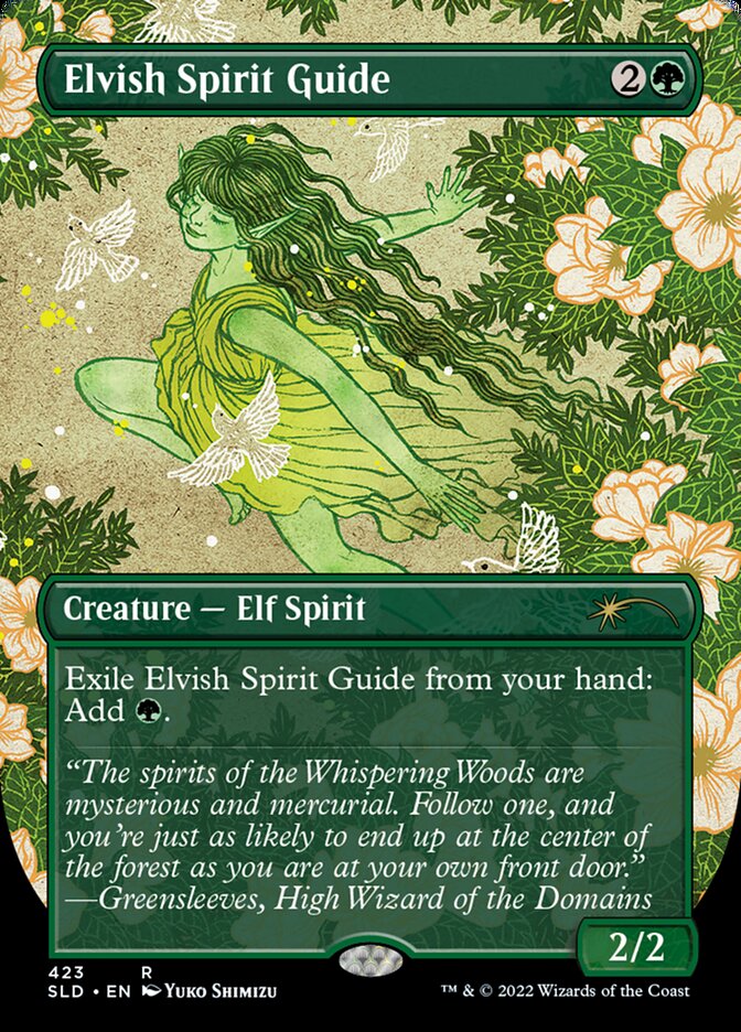 Elvish Spirit Guide (Borderless) [Secret Lair Drop Series] | Yard's Games Ltd