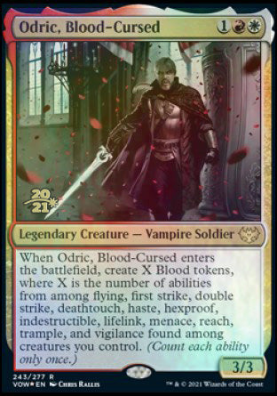 Odric, Blood-Cursed [Innistrad: Crimson Vow Prerelease Promos] | Yard's Games Ltd